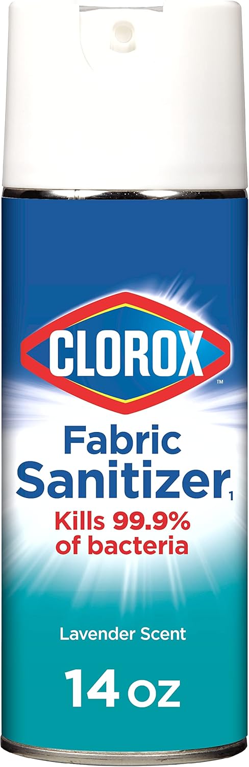 Clorox Fabric Sanitizer Aerosol Spray, Lavender Scent 14 Ounces