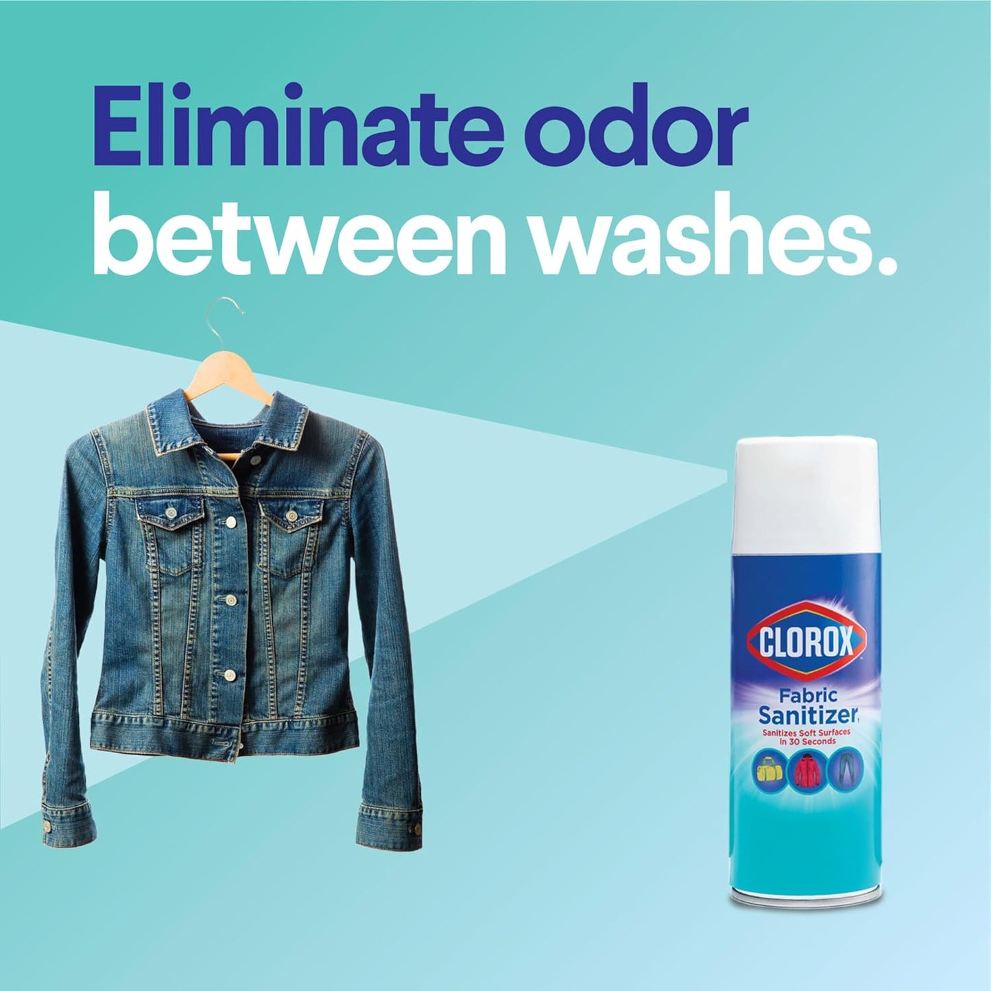 Clorox Fabric Sanitizer Aerosol Spray, Lavender Scent 14 Ounces
